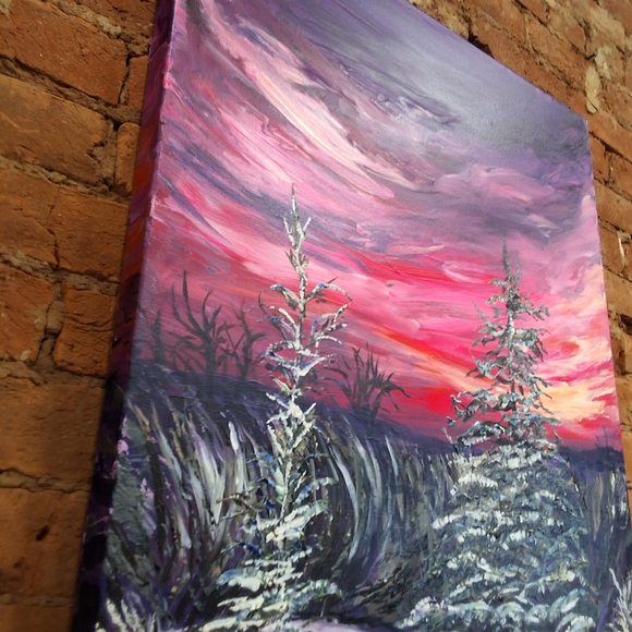 "Loveletter to Winter " 24in X 36in ORIGINAL ARTWORK BY ME - Picture 5 of 5